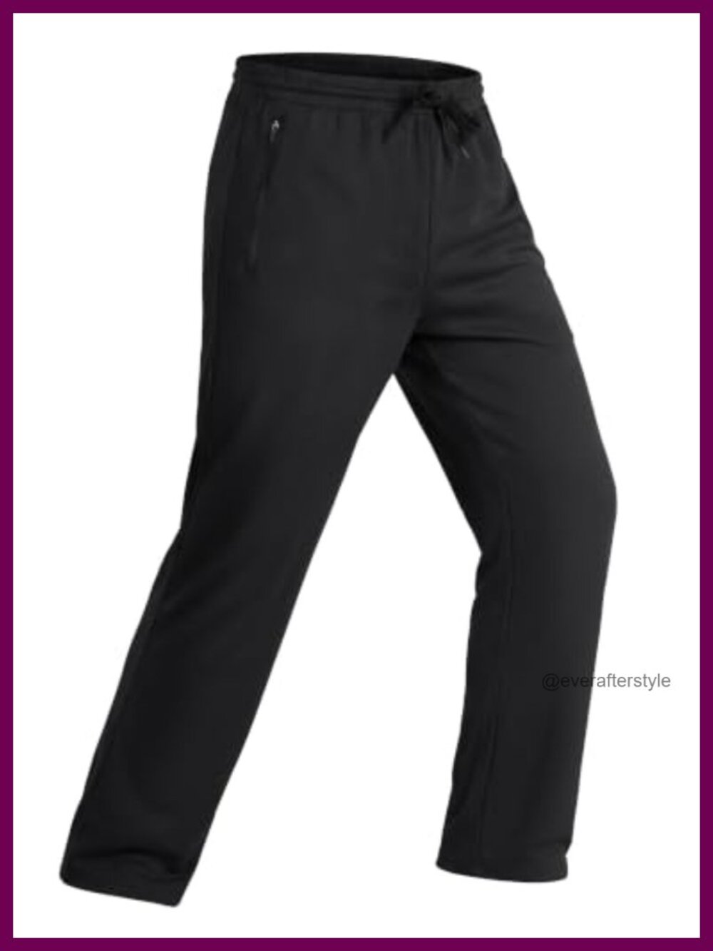 Men's Lightweight Polyester Mesh Jogger Sweatpants Zipper Pockets